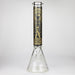 15.5" Egyptian Hieroglyph / 7 mm / Glow in the dark / Glass Bong [LL034-YLW] Glass Bong JJ Distribution