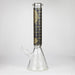 15.5" Egyptian Hieroglyph / 7 mm / Glow in the dark / Glass Bong [LL034-YLW] Glass Bong JJ Distribution