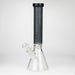 COBRA | 15" sandblasted artwork tube 7 mm glass water bong [YK04] Glass Bong JJ Distribution Black