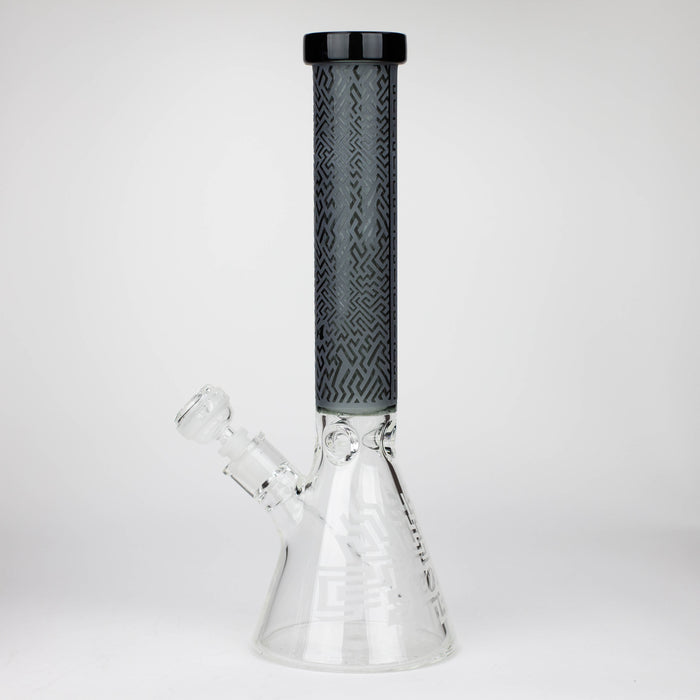 COBRA | 15" sandblasted artwork tube 7 mm glass water bong [YK04] Glass Bong JJ Distribution