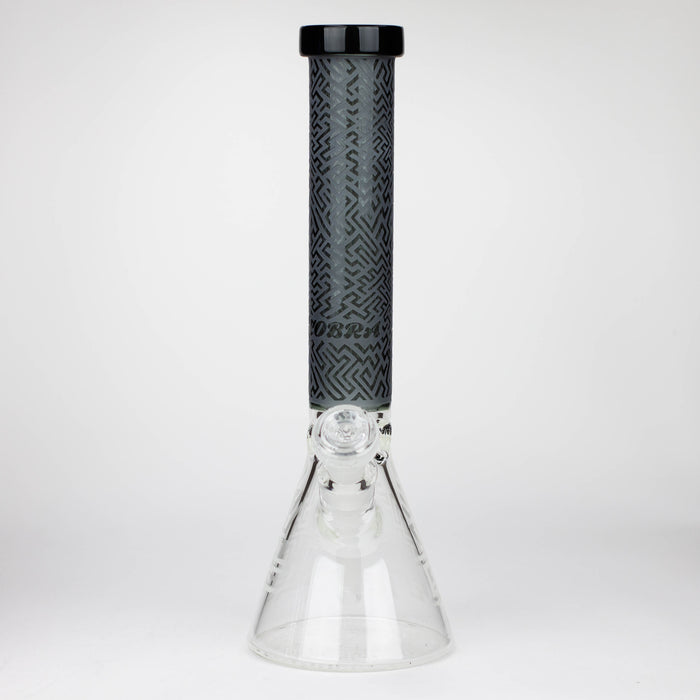 COBRA | 15" sandblasted artwork tube 7 mm glass water bong [YK04] Glass Bong JJ Distribution