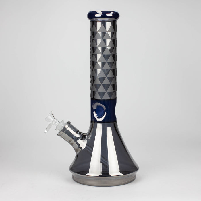 COBRA | 13" Eletroplate 7 mm Glass Beaker Bong [LL1026] Glass Bong JJ Distribution