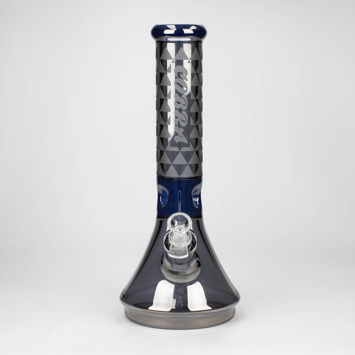 COBRA | 13" Eletroplate 7 mm Glass Beaker Bong [LL1026] Glass Bong JJ Distribution