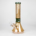 COBRA | 13" Eletroplate 7 mm Glass Beaker Bong [LL1026] Glass Bong JJ Distribution Jade Green
