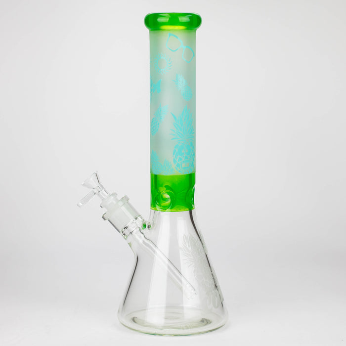 COBRA | 13.5" sandblasted pineapple 7 mm glass bong [LL023] Glass Bong JJ Distribution