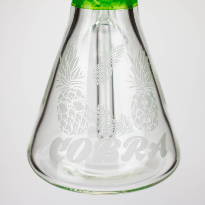 COBRA | 13.5" sandblasted pineapple 7 mm glass bong [LL023] Glass Bong JJ Distribution