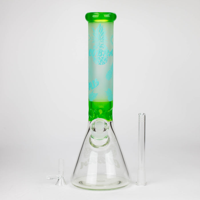 COBRA | 13.5" sandblasted pineapple 7 mm glass bong [LL023] Glass Bong JJ Distribution
