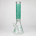14" Leaf Glow in the dark 7 mm glass bong [LL033] Glass Bong JJ Distribution Green