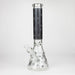 14" Leaf Glow in the dark 7 mm glass bong [LL033] Glass Bong JJ Distribution Black