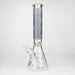 14" Leaf Glow in the dark 7 mm glass bong [LL033] Glass Bong JJ Distribution Grey