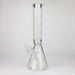 14" Leaf Glow in the dark 7 mm glass bong [LL033] Glass Bong JJ Distribution White