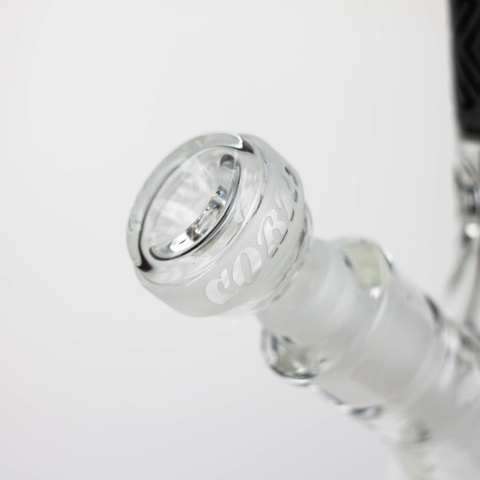COBRA | 15" sandblasted artwork tube 7 mm glass water bong [YK04] Glass Bong JJ Distribution