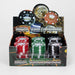 1.5" Casino Chips Metal Grinder 3 Layers Box of 12 [GZ371] Display 777 Smoke