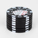 1.5" Casino Chips Metal Grinder 3 Layers Box of 12 [GZ371] Display 777 Smoke