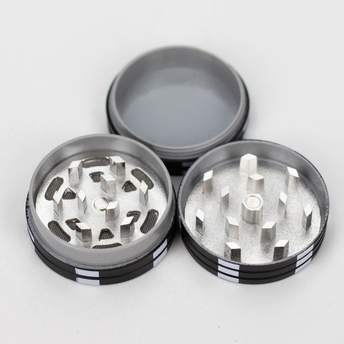 1.5" Casino Chips Metal Grinder 3 Layers Box of 12 [GZ371] Display 777 Smoke