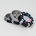 1.5" Casino Chips Metal Grinder 3 Layers Box of 12 [GZ371] Display 777 Smoke