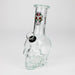 Z6" Mini Skull base soft glass water bong [BS11] Glass Bong 777 Smoke