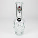 Z6" Mini Skull base soft glass water bong [BS11] Glass Bong 777 Smoke