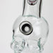 Z6" Mini Skull base soft glass water bong [BS11] Glass Bong 777 Smoke
