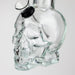 Z6" Mini Skull base soft glass water bong [BS11] Glass Bong 777 Smoke