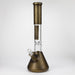 NG | 18 inch 7mm Sandblasted Metallic Beaker [L732] Glass Bong High-End Brands Glass B