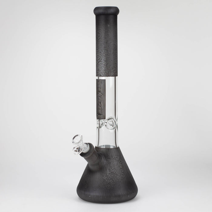 NG | 18 inch 7mm Sandblasted Metallic Beaker [L732] Glass Bong High-End Brands Glass C
