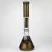 NG | 18 inch 7mm Sandblasted Metallic Beaker [L732] Glass Bong High-End Brands Glass