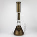 NG | 18 inch 7mm Sandblasted Metallic Beaker [L732] Glass Bong High-End Brands Glass