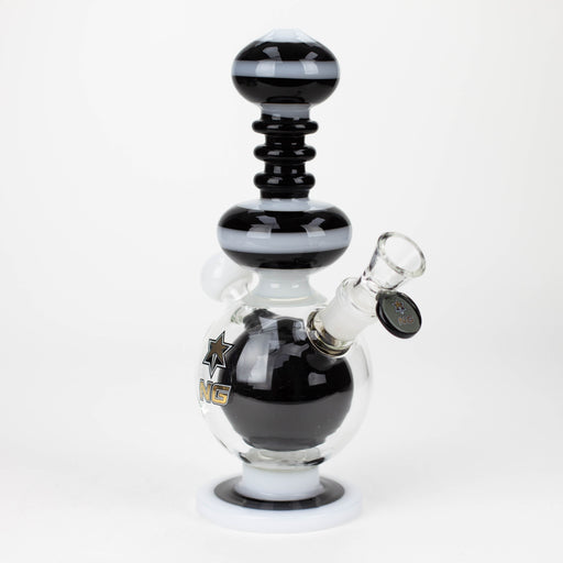 NG | 10 inch Large Ball Perc Bubbler [TX0003] Bongs High-End Brands Glass WHITE
