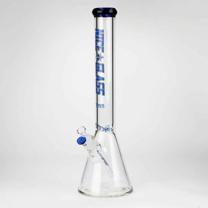 NG | 18 inch 7mm Beaker [GX006A-7] Glass Bong High-End Brands Glass BLUE