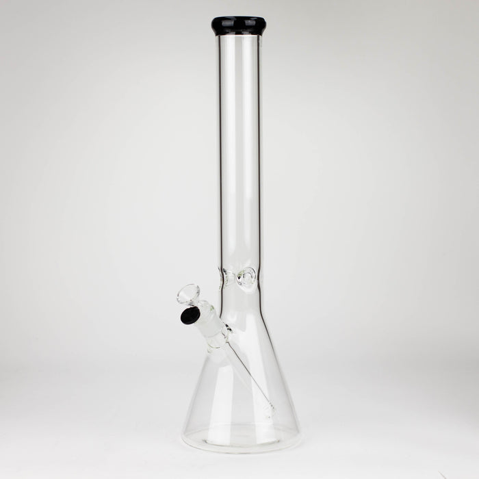 18 inch No Logo Beaker [BTBK18] Glass Bong ONE Black