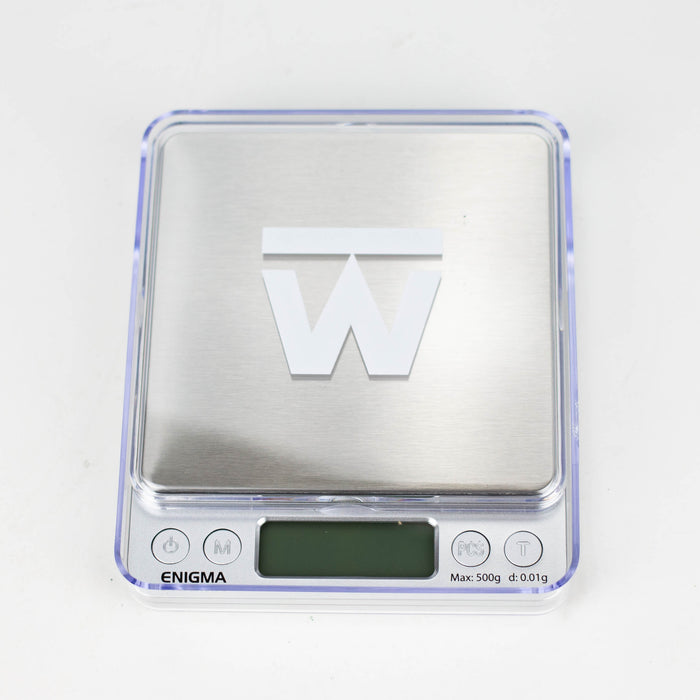 Truweigh | Enigma Scale - 500g x 0.01g - Silver Scale Cannatron
