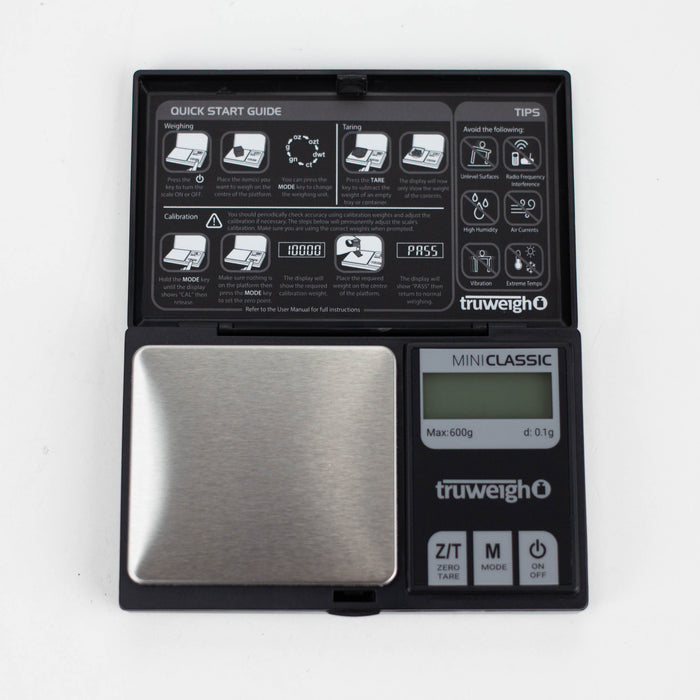Truweigh | Mini Classic Scale - 600g x 0.1g - Black Scale Cannatron