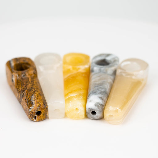 3" Onyx stone Pipe Pack of 5 [MMO] Quartz hand pipe Marbalia