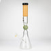 NG | 18.5 inch Sandblasted Filigree Beaker [S397] Glass Bong High-End Brands Glass