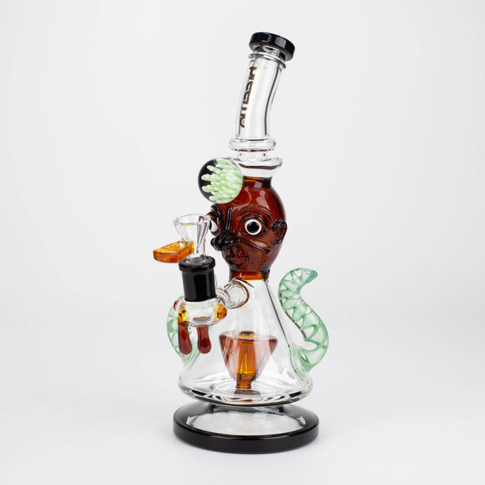 preemo | 11 inch Spiked Goblin Gobs Bubbler [P089] Glass Bong preemo YELLOW