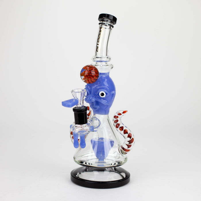 preemo | 11 inch Spiked Goblin Gobs Bubbler [P089] Glass Bong preemo JADE BLUE