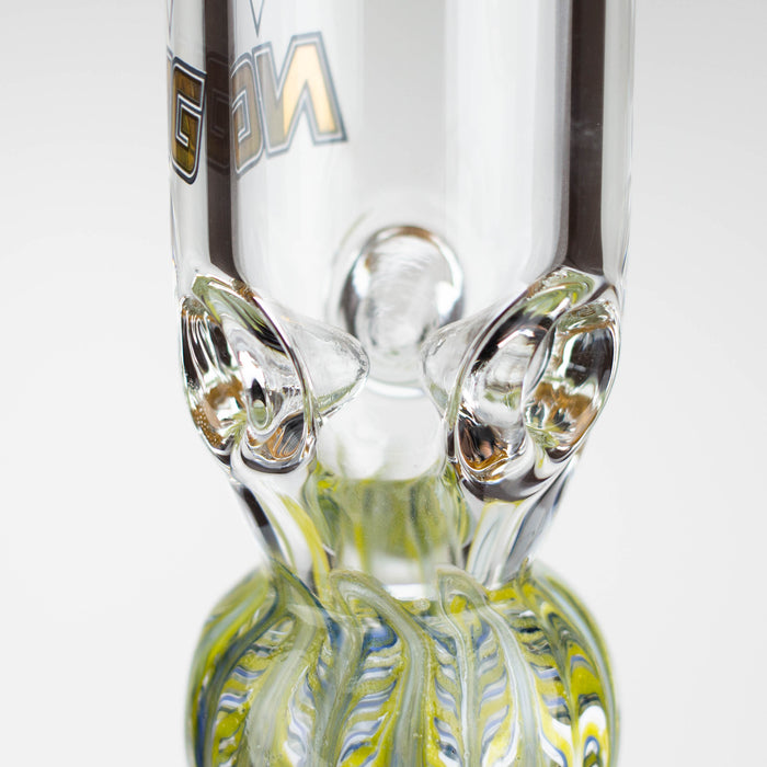NG | 18.5 inch Sandblasted Filigree Beaker [S397] Glass Bong High-End Brands Glass