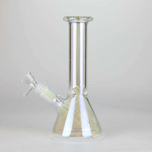 8" Electroplated Beaker Glass bong Bongs Super Supplys Inc
