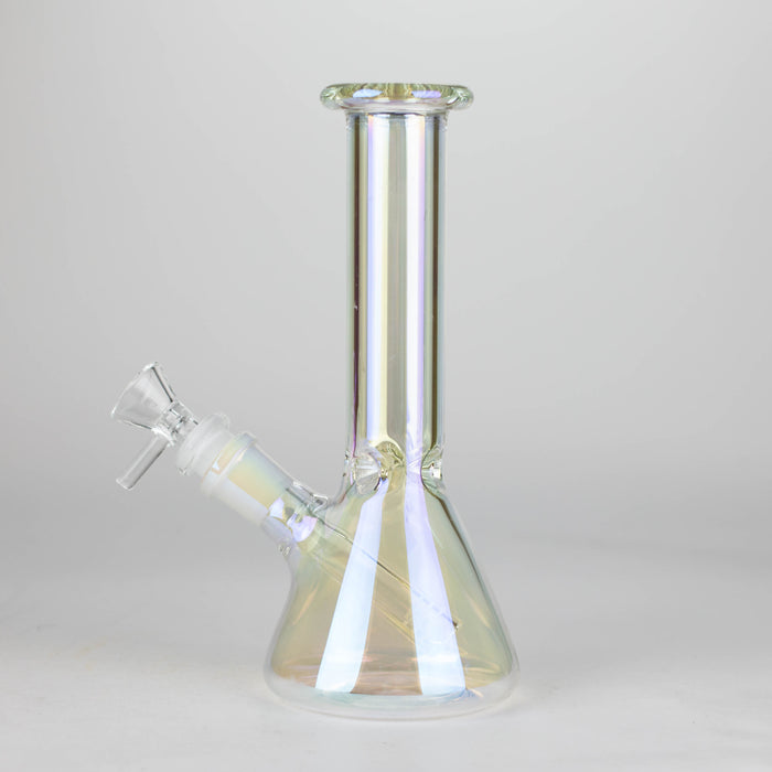 8" Electroplated Beaker Glass bong Glass Bong Super Supplys Inc