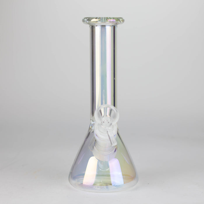 8" Electroplated Beaker Glass bong Glass Bong Super Supplys Inc
