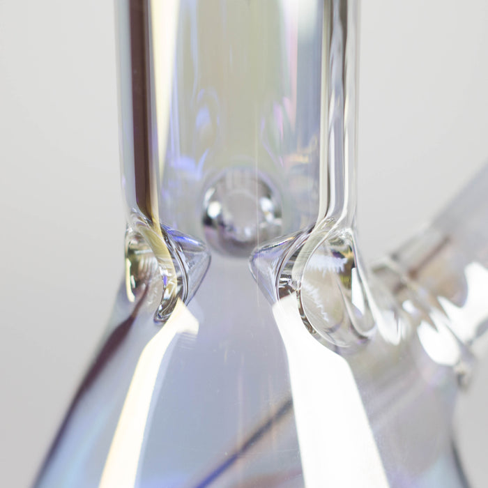 8" Electroplated Beaker Glass bong Glass Bong Super Supplys Inc