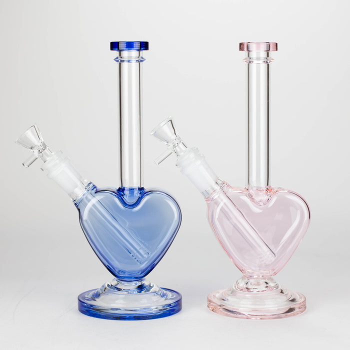 Z10" Glass Heart Bong - Valentia's day limit Edition Glass Bong 777 Smoke