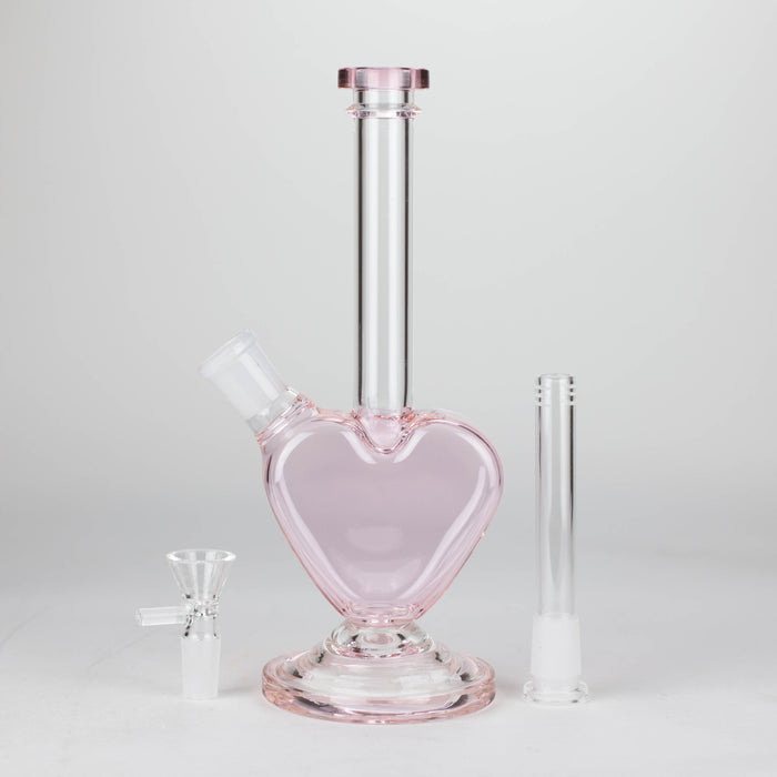 Z10" Glass Heart Bong - Valentia's day limit Edition Glass Bong 777 Smoke
