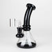 Z7" 2-in-1 Color accented Rig with perc (Banger and Bowl Included) Glass Rig 777 Smoke