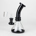 Z7" 2-in-1 Color accented Rig with perc (Banger and Bowl Included) Glass Rig 777 Smoke