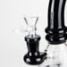 Z7" 2-in-1 Color accented Rig with perc (Banger and Bowl Included) Glass Rig 777 Smoke
