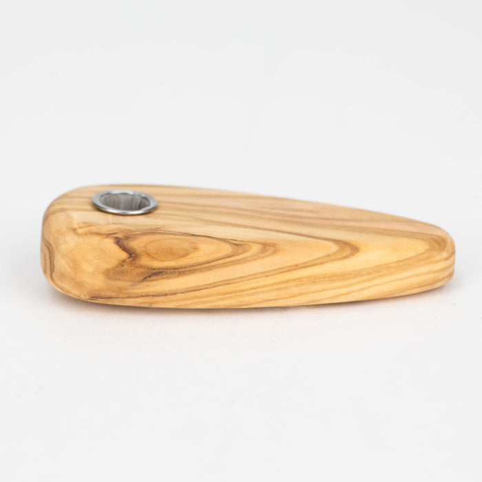 VOW | Olive Wood Simple Pipe/Smoker's Gift Wooden Hand Pipe Variety Olive Wood