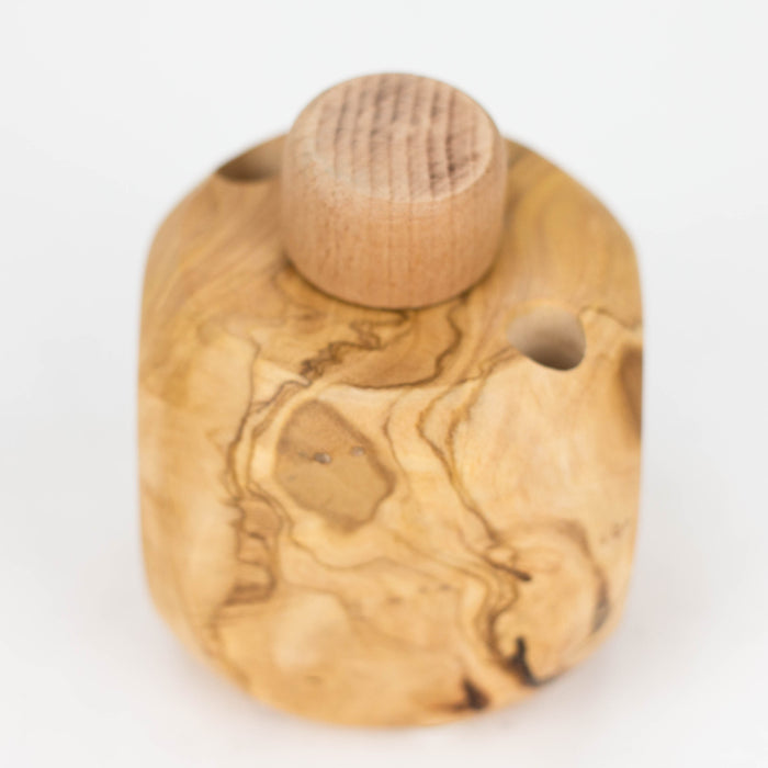 VOW | Olive Wood Big Apple Dugout/Smoker's Gift Wooden Pipe Variety Olive Wood