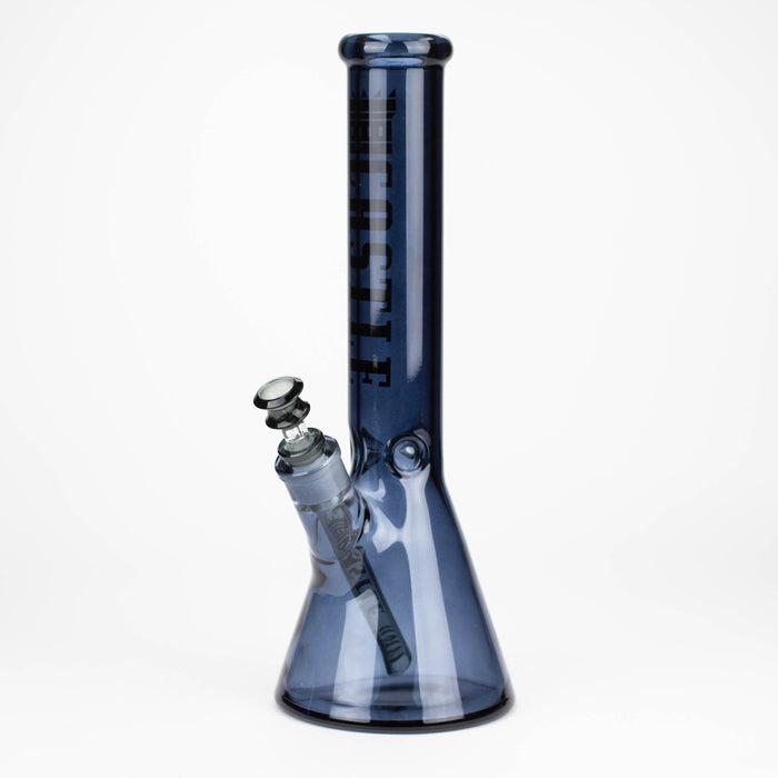 Castle Glassworks | 14" Electroplated Beaker [C-004] Glass Bong Castle Glassworks Grey